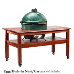 Big Green Egg Mahogany EGG Tables -Courtyard Home Furnishings Store outdoor living big green egg mahogany egg tables 1