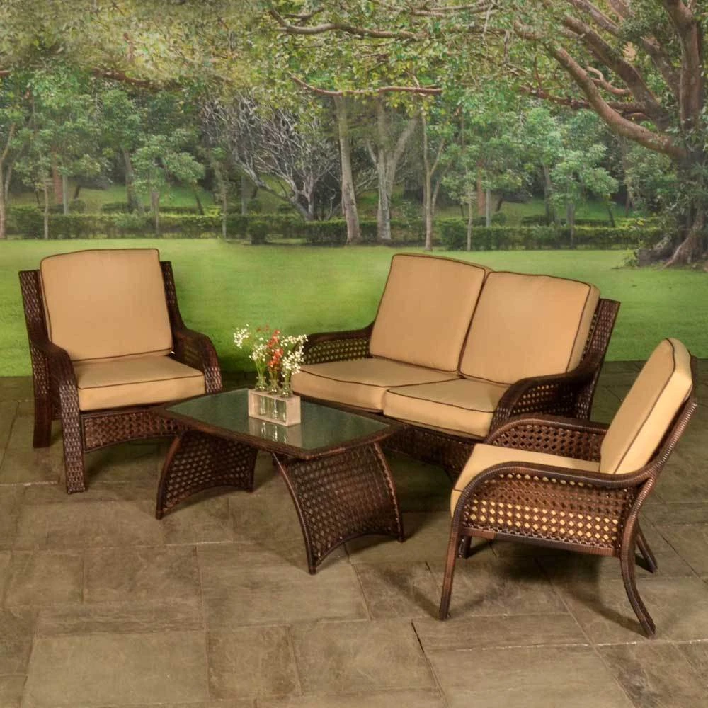 Carlisle 4 Pc. Wicker Lounge Set 1 Carlisle 4 Pc. Wicker Lounge Set