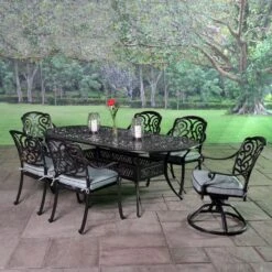 Shoreline Cast Aluminum Cushioned Patio Dining Sets 22 Shoreline Cast Aluminum Cushioned Patio Dining Sets -Courtyard Home Furnishings Store outdoor living shoreline cast aluminum cushioned patio dining sets 1