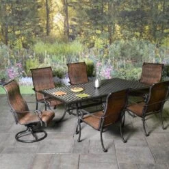 Stonegate Cast Aluminum Sling Patio Dining Sets