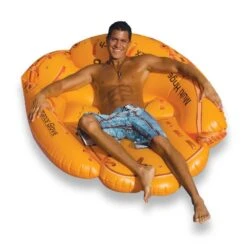 Swimline's Giant Inflatable Baseball Glove Pool Lounge -Courtyard Home Furnishings Store pools inflatable baseball glove pool float by swimline 2