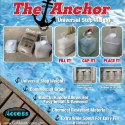 The Anchor - Universal Pool Step Weight -Courtyard Home Furnishings Store pools the anchor universal above ground pool step weight 2